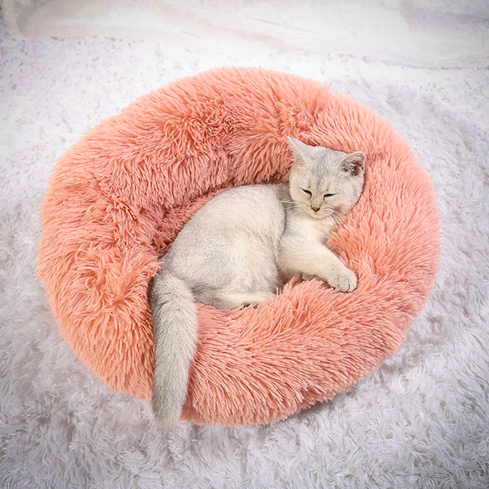 Coussin pour chien et chat rose