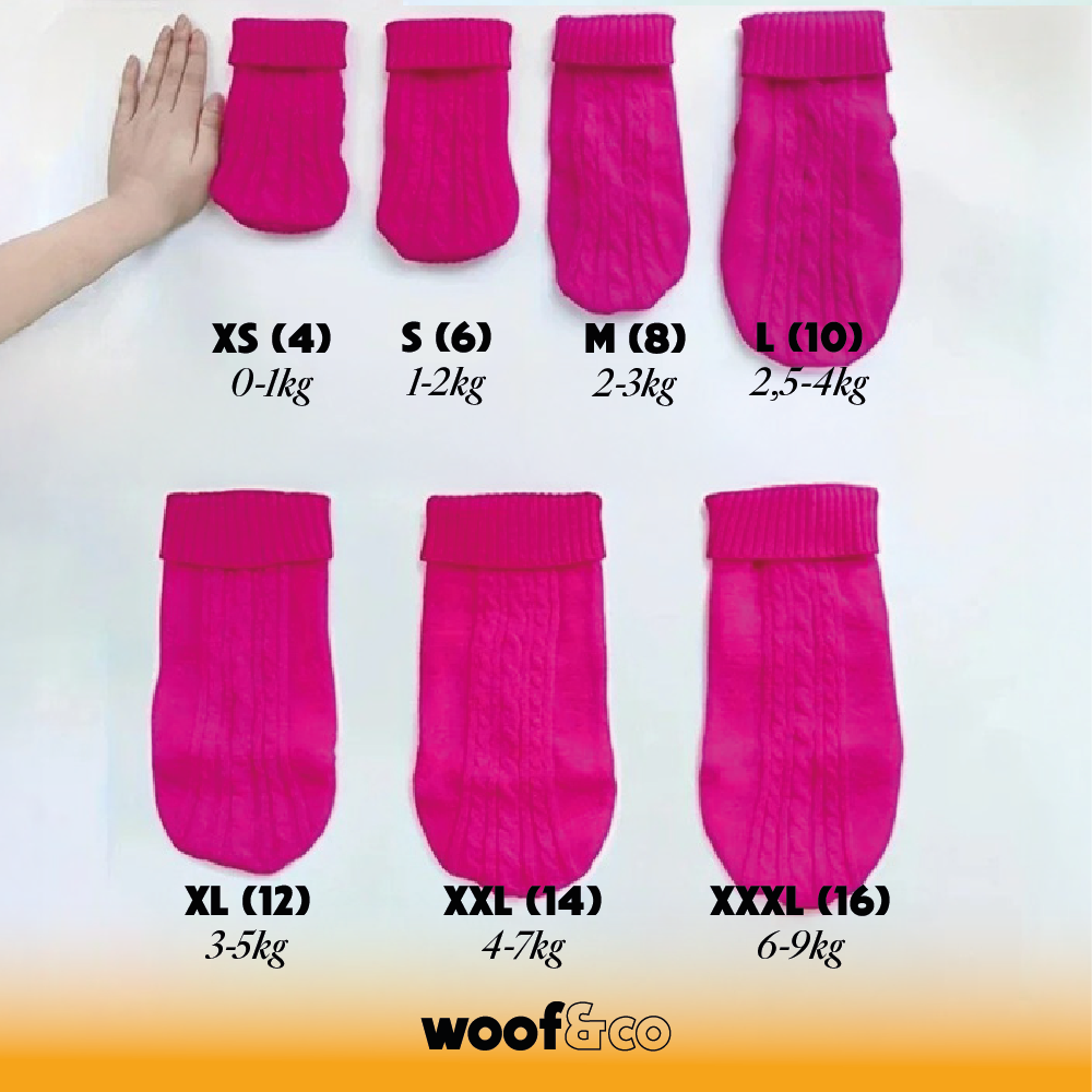différences de taille pour les vetements pour chien