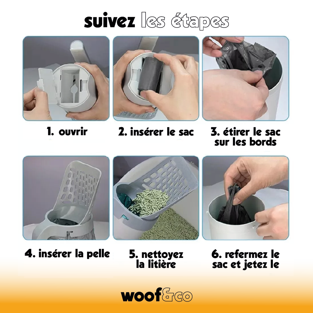 mode d'emploi pelle a litiere pour chats