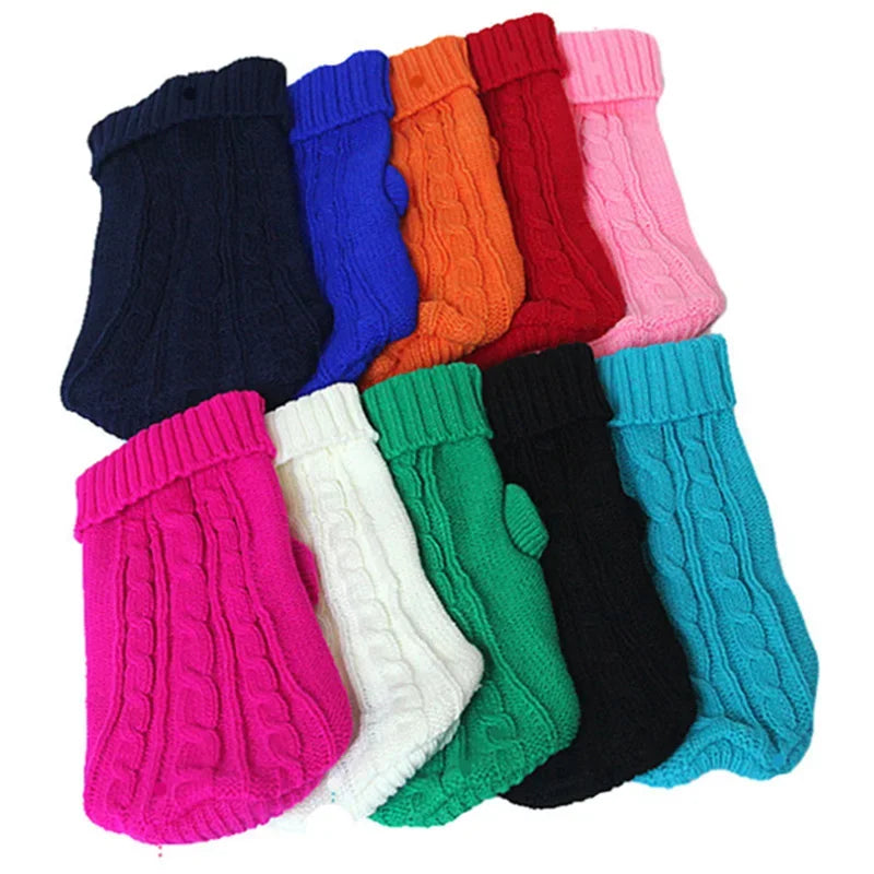 pull col roulé pour chiens de toutes les couleurs