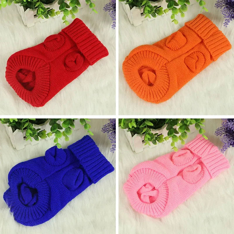 pull col roulé pour chiens de toutes les couleurs