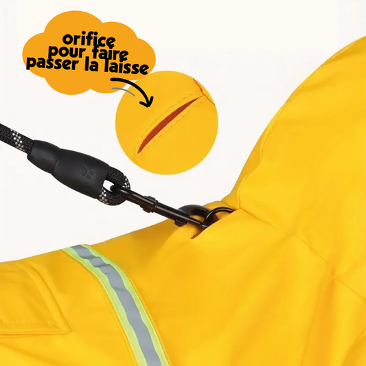 Impermeable a capuche pour chiens 