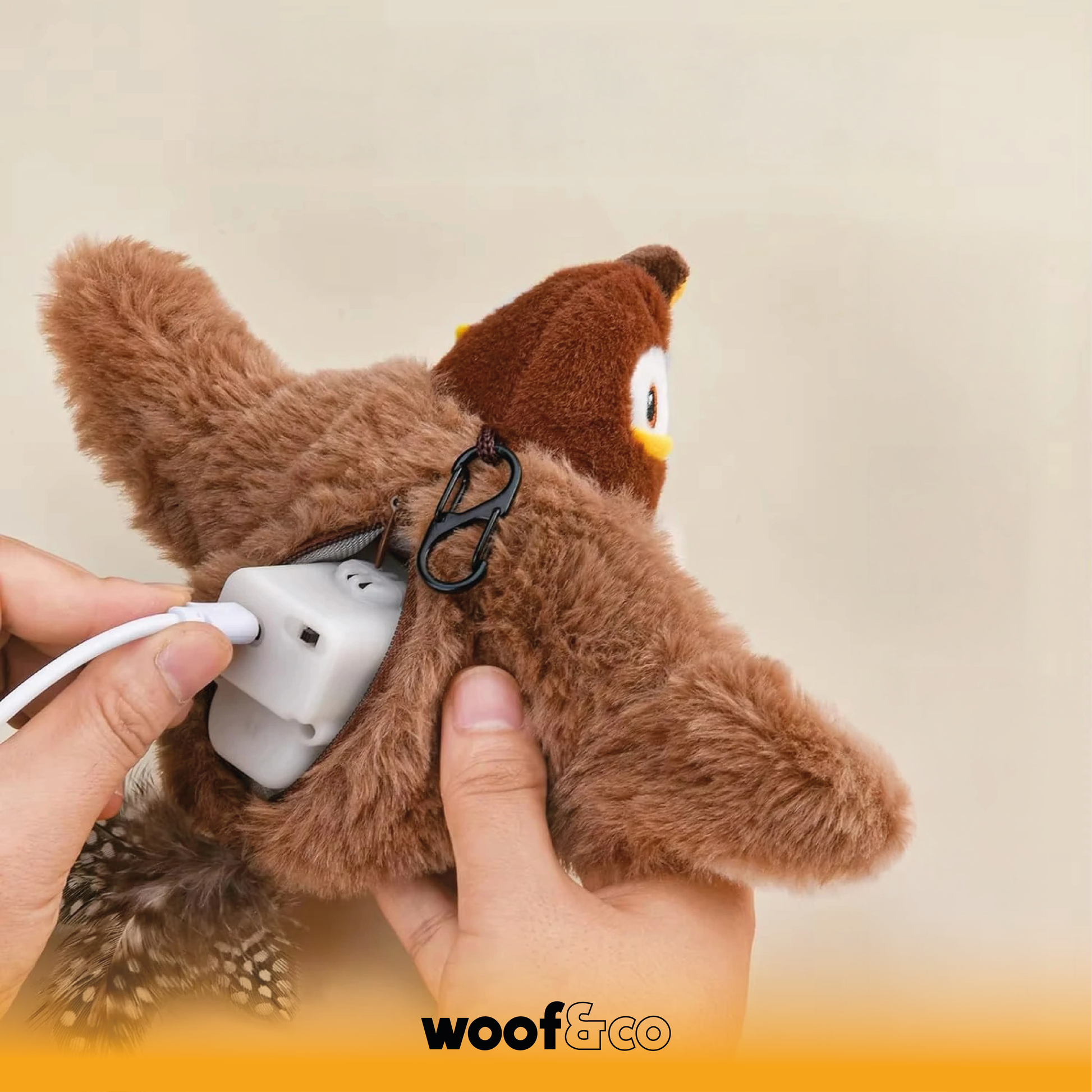 jouet oiseau interactif rechargeable